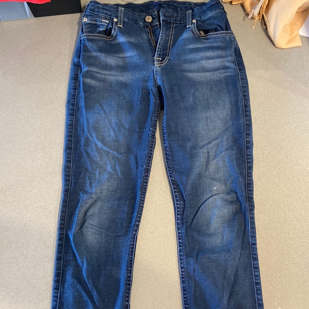 7 for all Mankind woman’s jeans size 28. Mid-rise Ankle Skinny Jeans